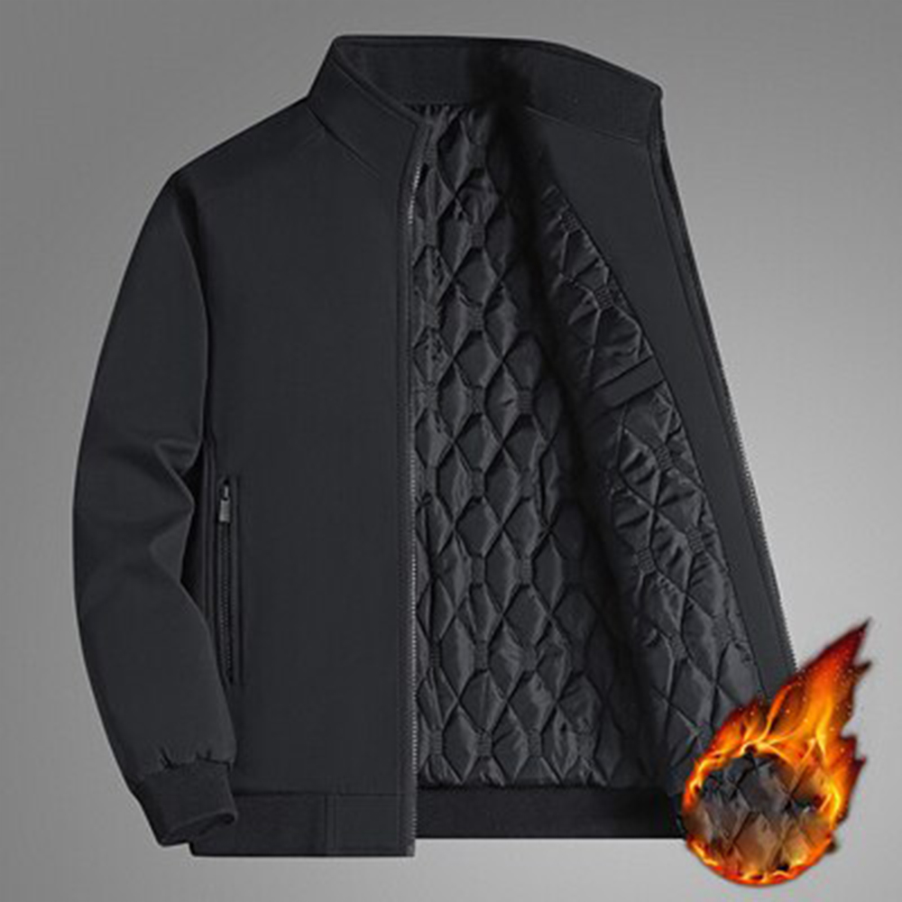Figcoco Autumn and winter new stand collar business padded men's jacket