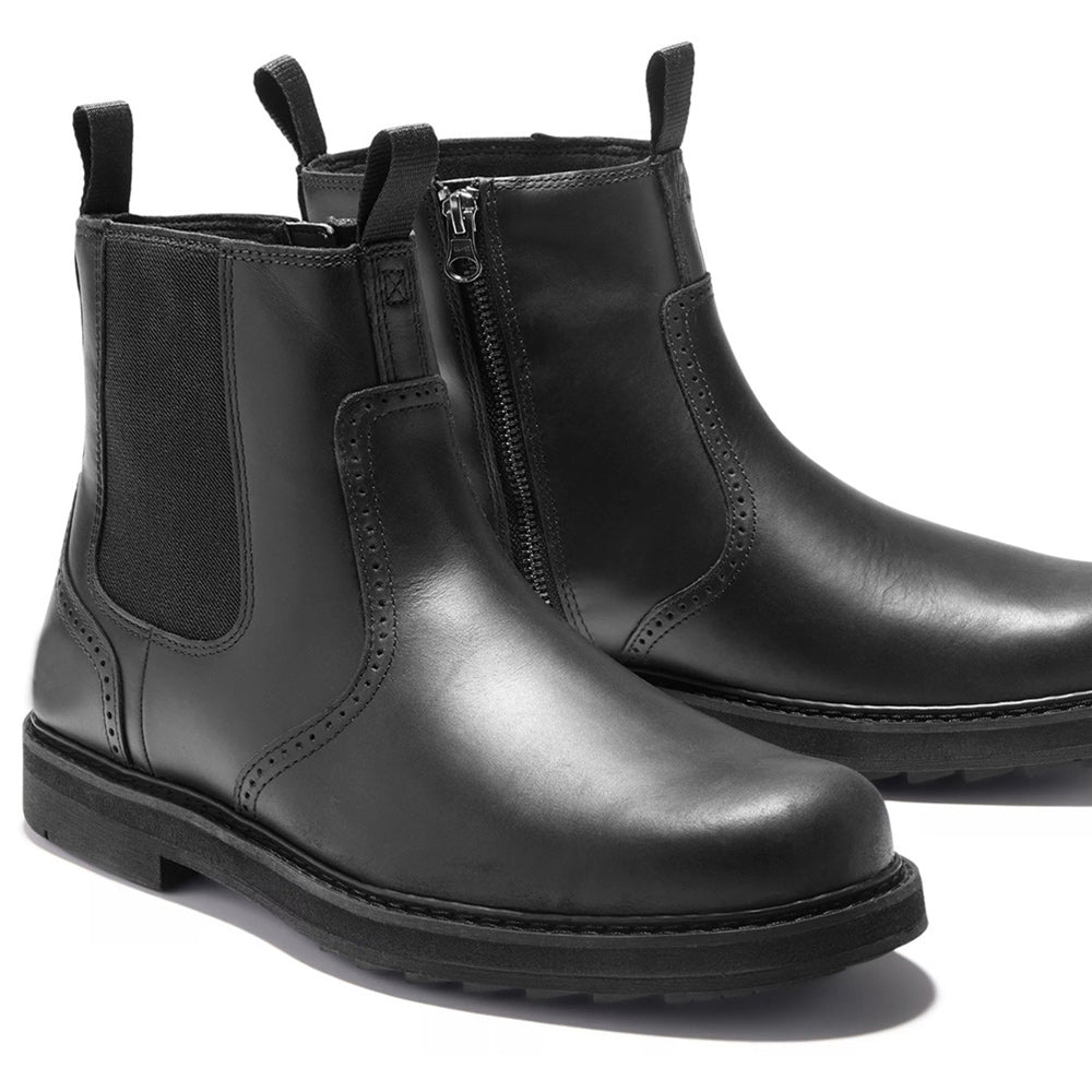Fashion Men's New Flocked High Top Chelsea Boots