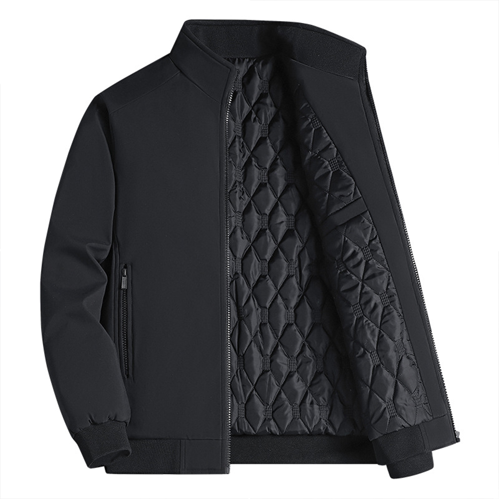 Figcoco Autumn and winter new stand collar business padded men's jacket