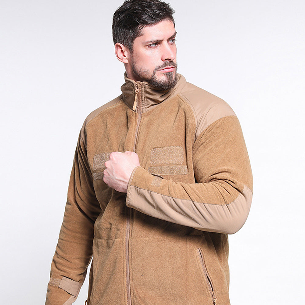 Men's Outdoor Sports Tactical Thickened Warm Fleece Jacket