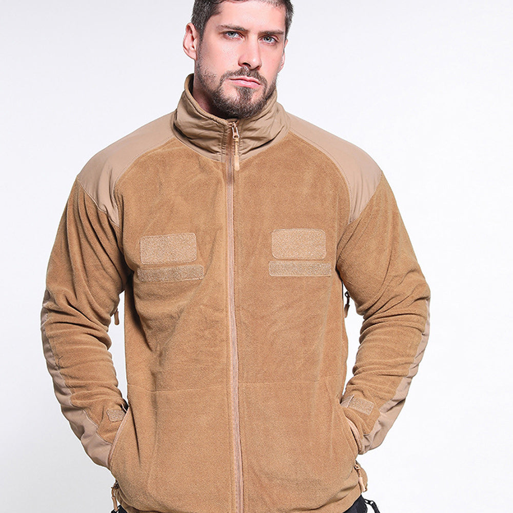 Men's Outdoor Sports Tactical Thickened Warm Fleece Jacket
