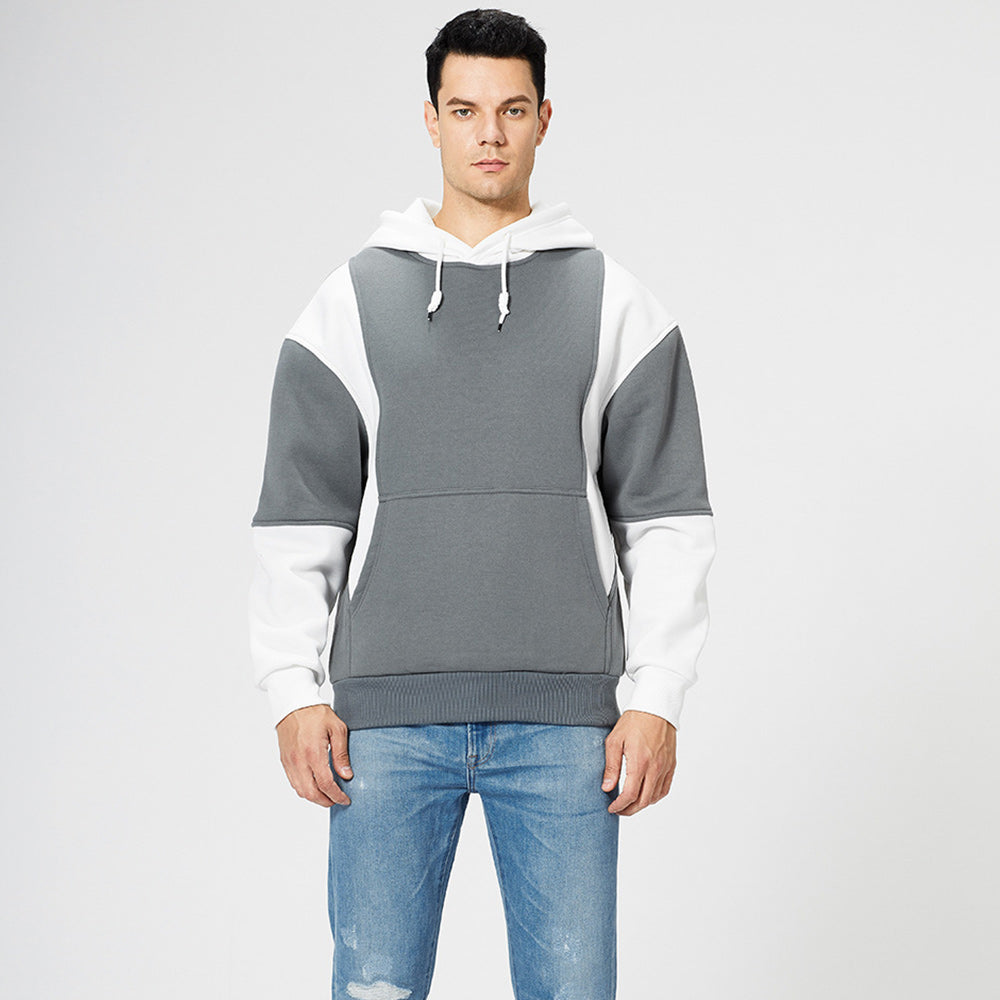 New Fashion Colorblock Men's Trendy Hoodie