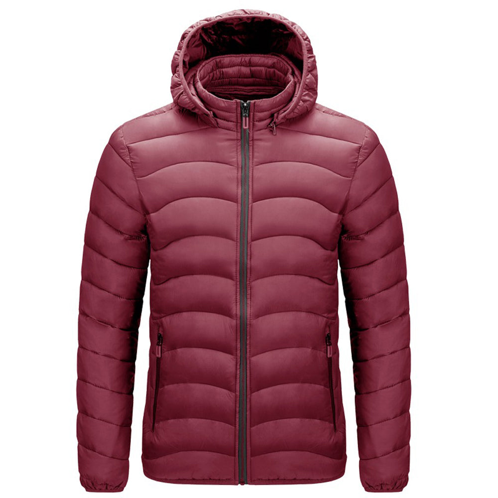 Winter Men Casual Hooded Simple Cotton Clothes