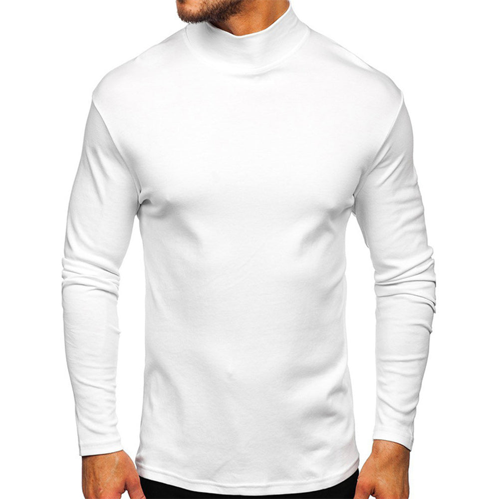 Men's Autumn and Winter Basic Thickened Warm Long Sleeve T-Shirt
