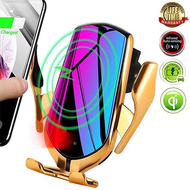 Figcoco™ Wireless Automatic Sensor Car Phone Holder and Charger