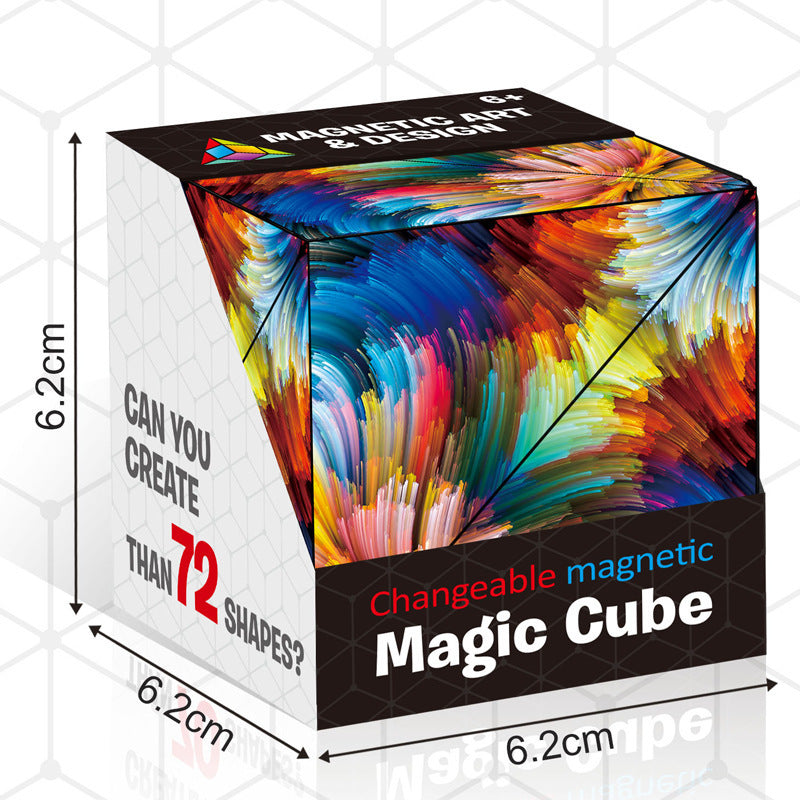 Changeable Magnetic Magic Cube,2022 Most Interesting Educational Toys,The Perfect Gift For Adults And Children