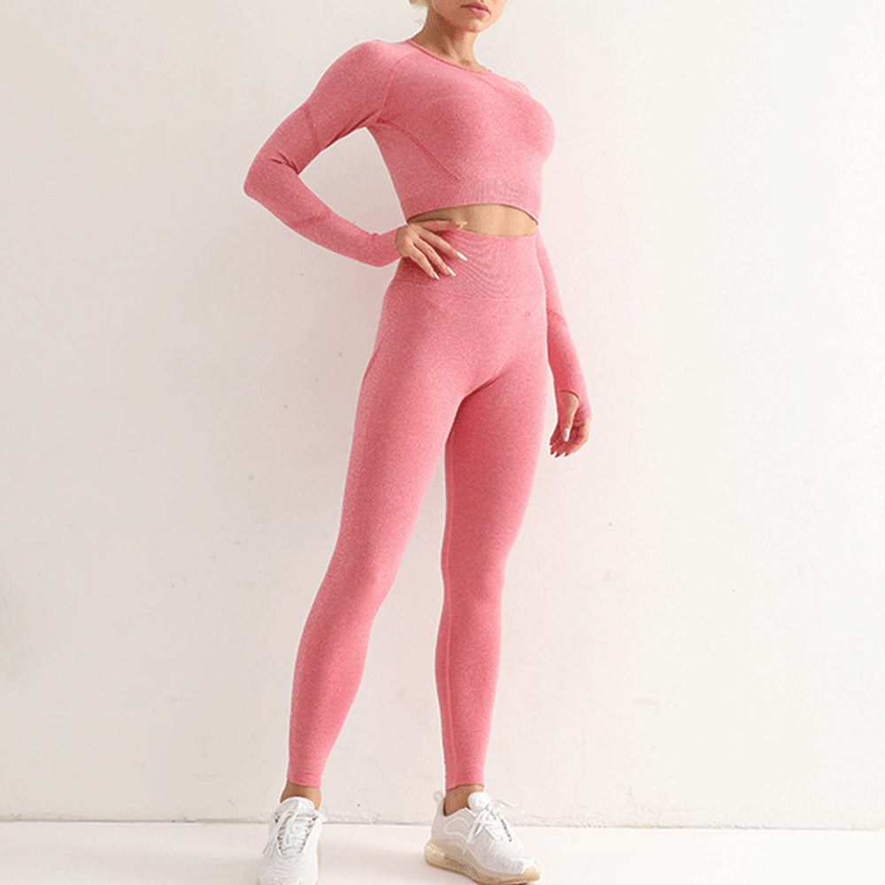 Nowy strój sportowy wysoka talia butt lift obcisłe ubrania do jogi damskie