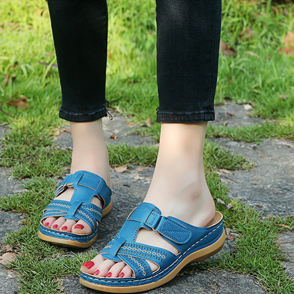 Lodowylabedz Skórzane ortopedyczne sandały premium z odkrytymi palcami