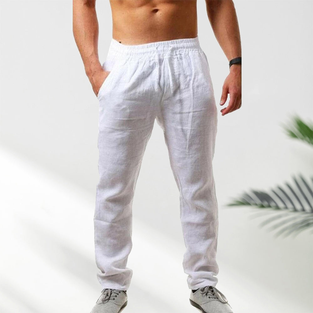 Męskie luźne spodnie proste