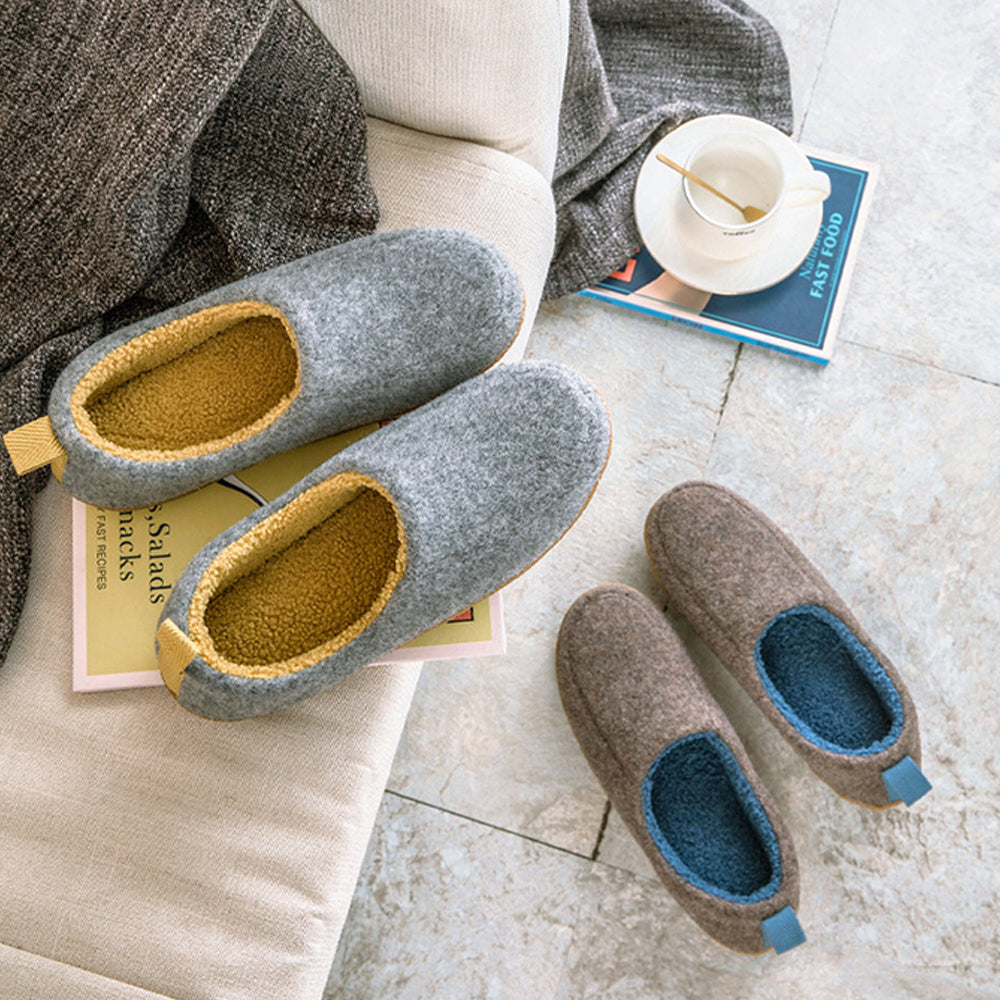 Nowa wewnętrzna ciepła pluszowa torba na obcasie bawełniane kapcie pary zimowe