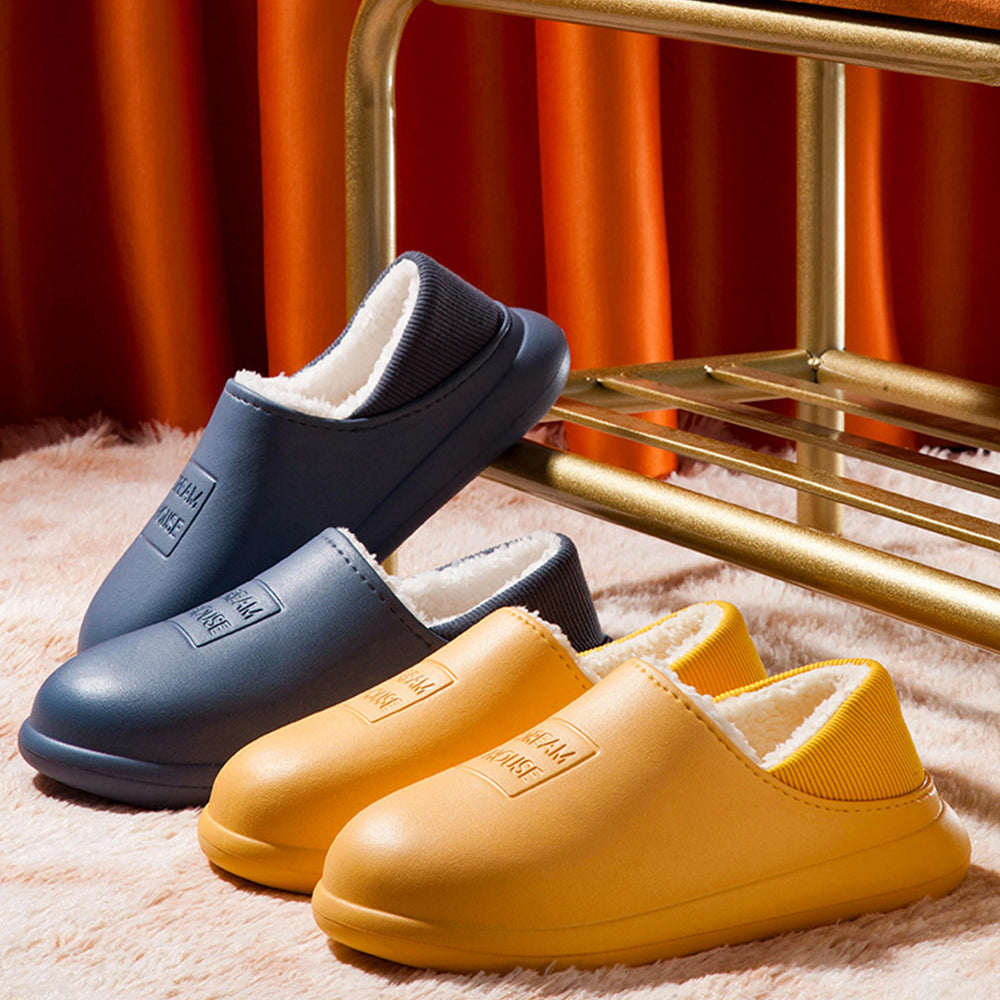 Glückbox™ 2022 Herbst Winter neue wasserdichte weiche und samtige Hausschuhe mit Absatz