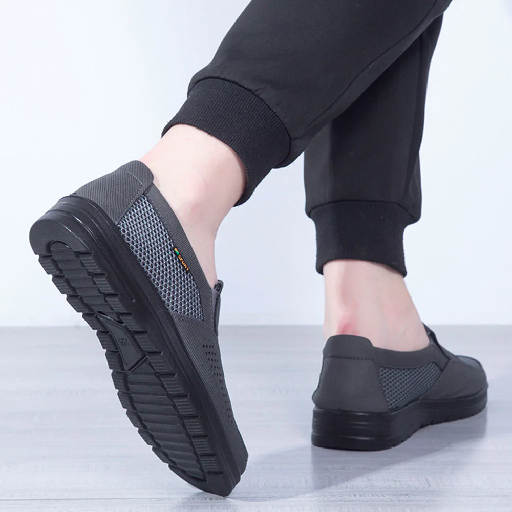 Lodowylabedz Moda męska Oddychające buty na co dzień z wydrążoną siatką