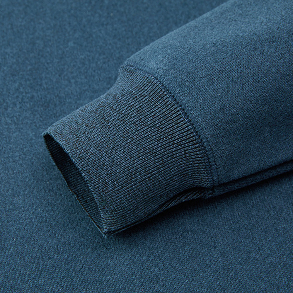 Męski jesienno-zimowy nowy sweter imitujący dwuczęściową koszulę na dole