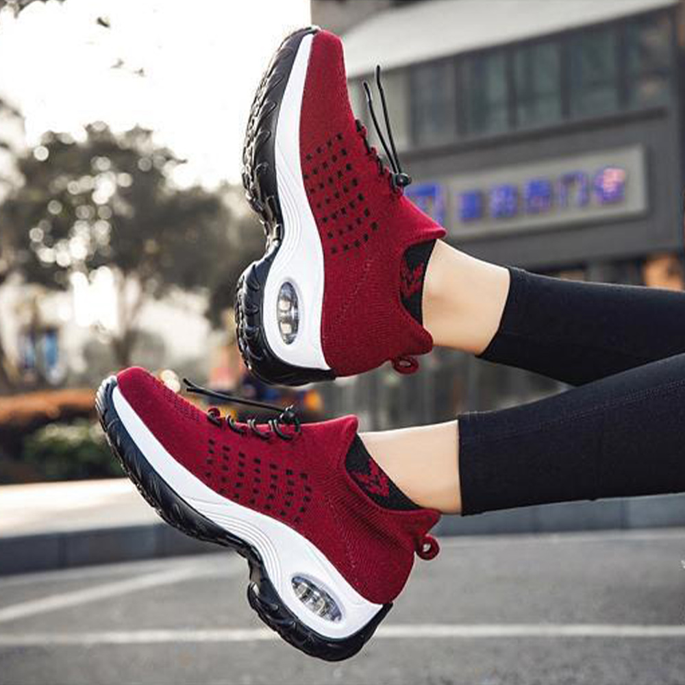 Damskie wsuwane buty z grubą poduszką powietrzną