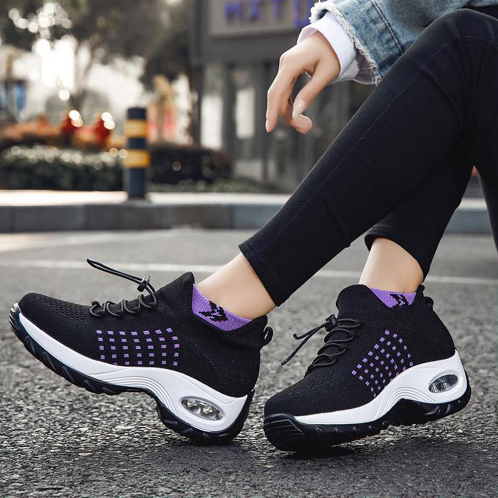 Damskie wsuwane buty z grubą poduszką powietrzną