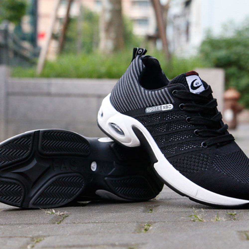 Lodowylabedz Nowe męskie buty sportowe Air Cushion Flying tkane