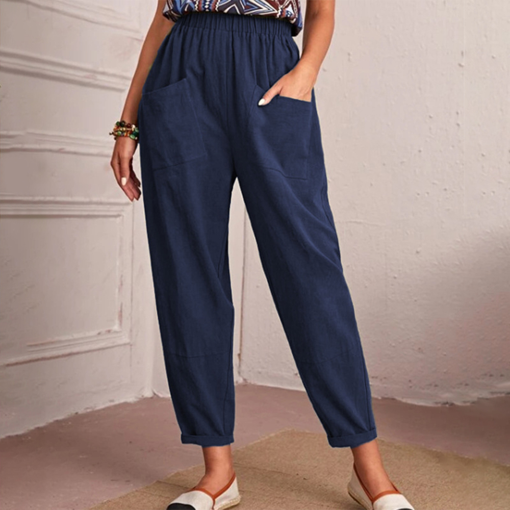 Lodowylabedz Wiosna i lato 2023 przewiewne spodnie z bawełny i lnu