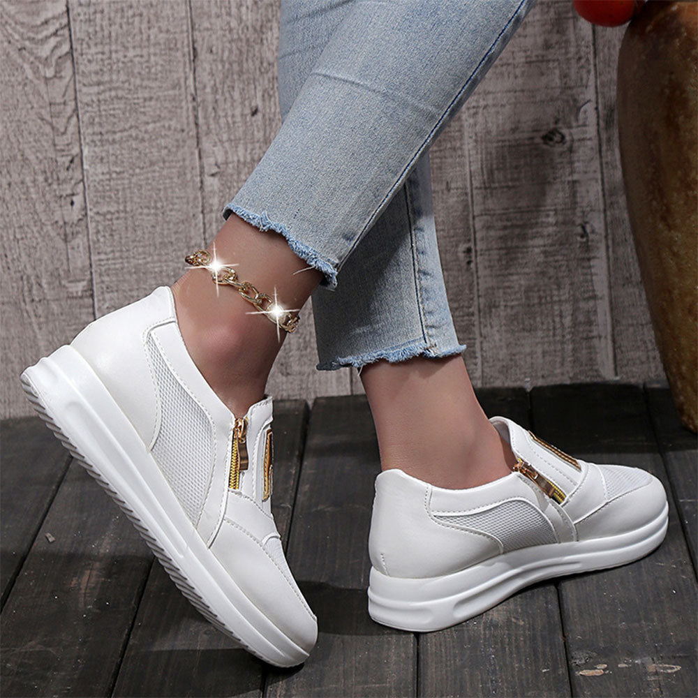 Gioiacombo™ Nuove scarpe da ginnastica casual da donna in tinta unita 