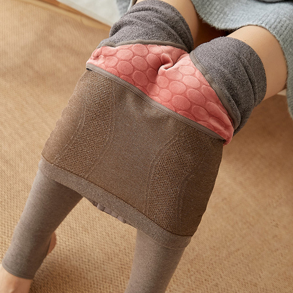 Jesienne i zimowe nowe damskie wysokiej talii brzuch jednokolorowe ciepłe rajstopy