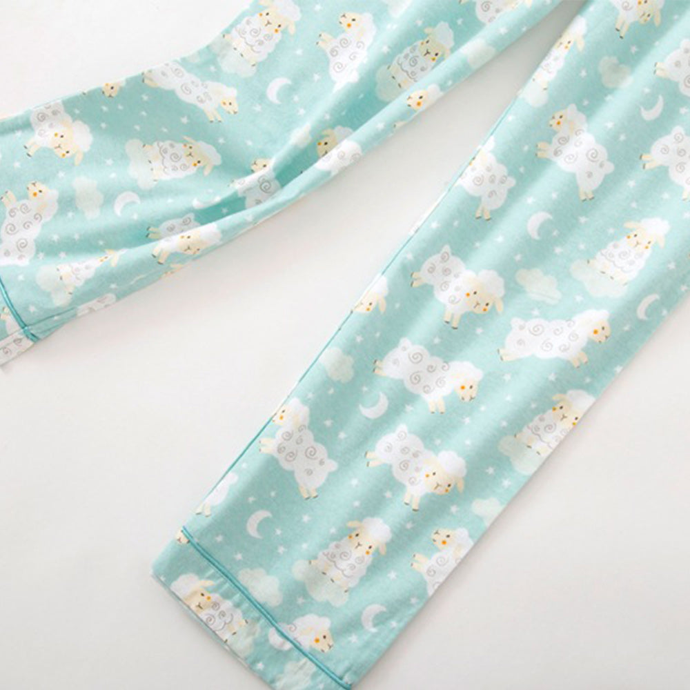 Nowe ciepłe flanelowe spodnie piżamowe z długim rękawem damskie jesienno-zimowe