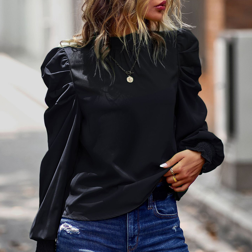 Koszulka damska z bufiastymi rękawami