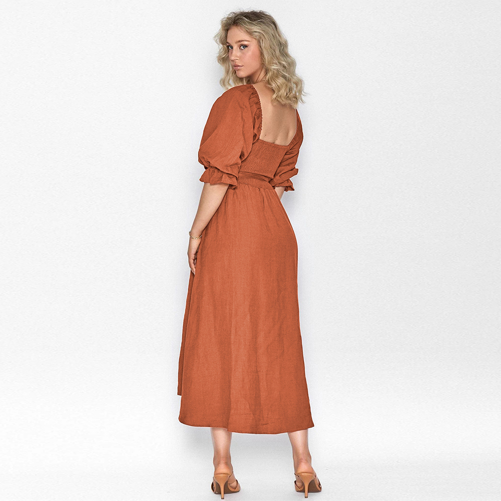 Lodowylabedz™ Elegancka dwustronna sukienka z dzwoneczkami z wysokim stanem