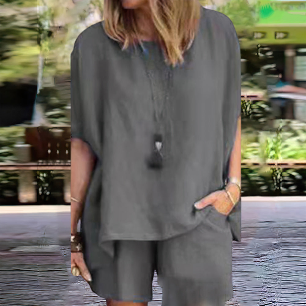 Modny luźny dwuczęściowy garnitur