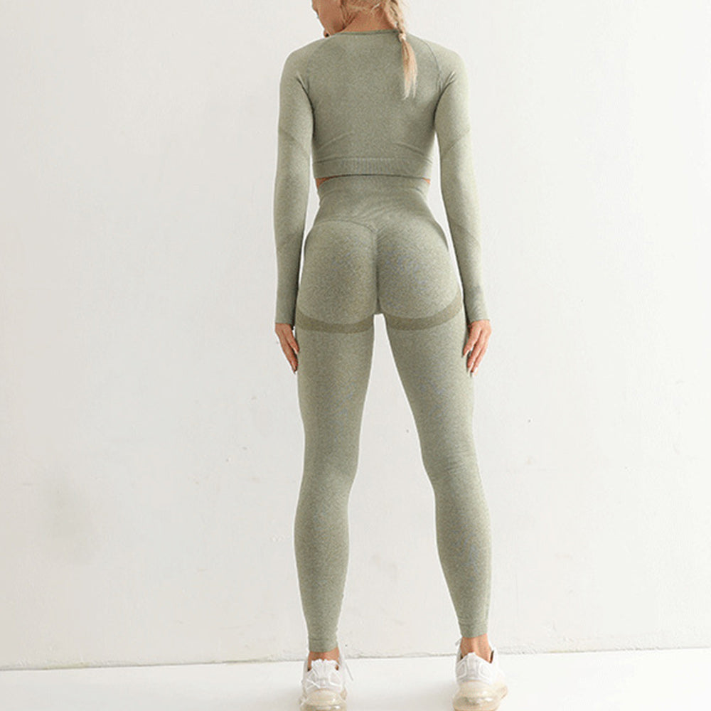 Nowy strój sportowy wysoka talia butt lift obcisłe ubrania do jogi damskie