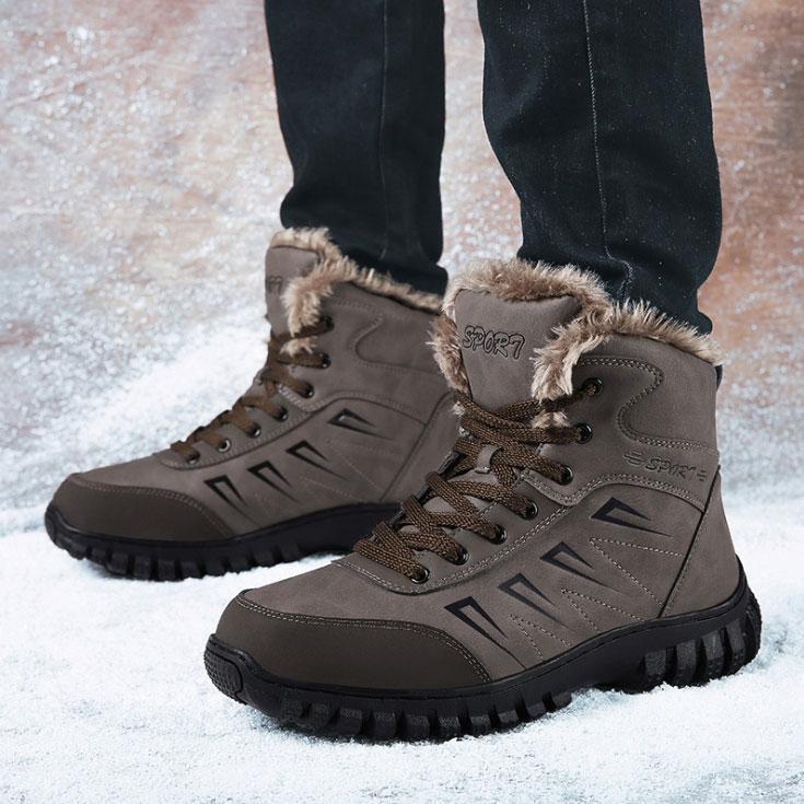 Outdoor nowe zimowe grube śniegowce męskie buty