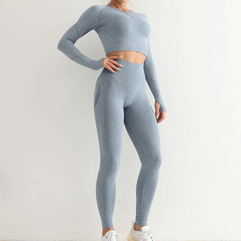 Nowy strój sportowy wysoka talia butt lift obcisłe ubrania do jogi damskie