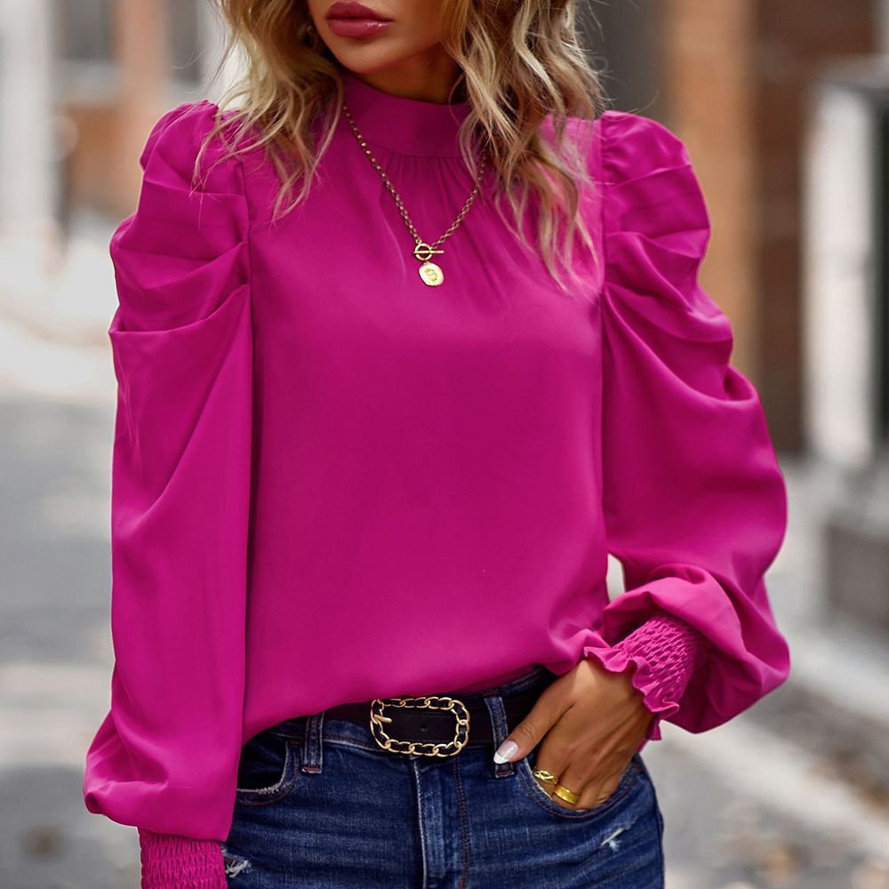 Koszulka damska z bufiastymi rękawami