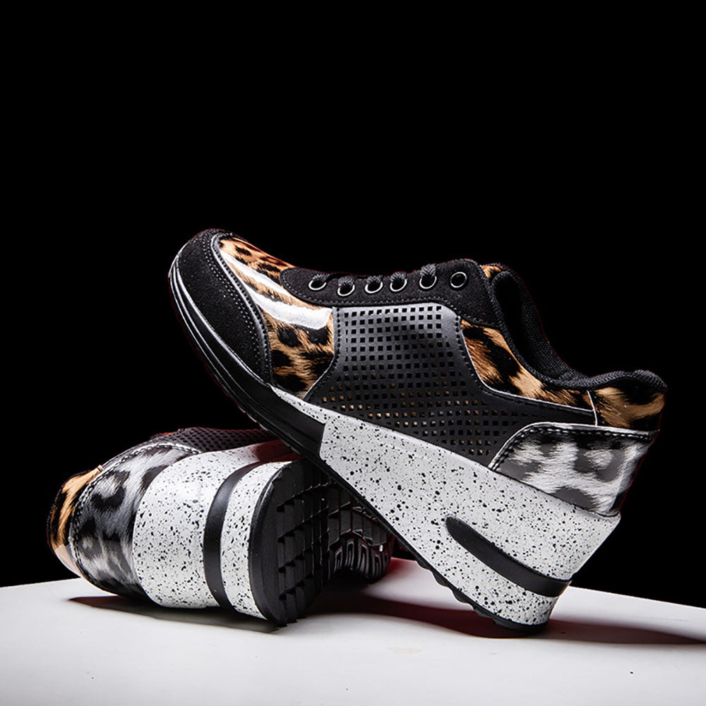 2022 Jesienne buty damskie zasznurowane na co dzień modne buty na koturnie