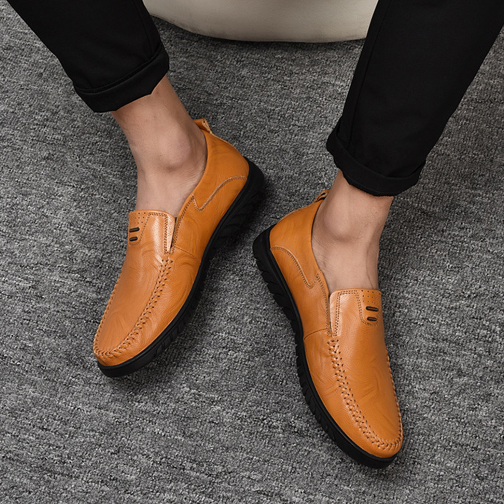 Lumbresueo Mocasines casuales de moda británica Mocasines sin cordones