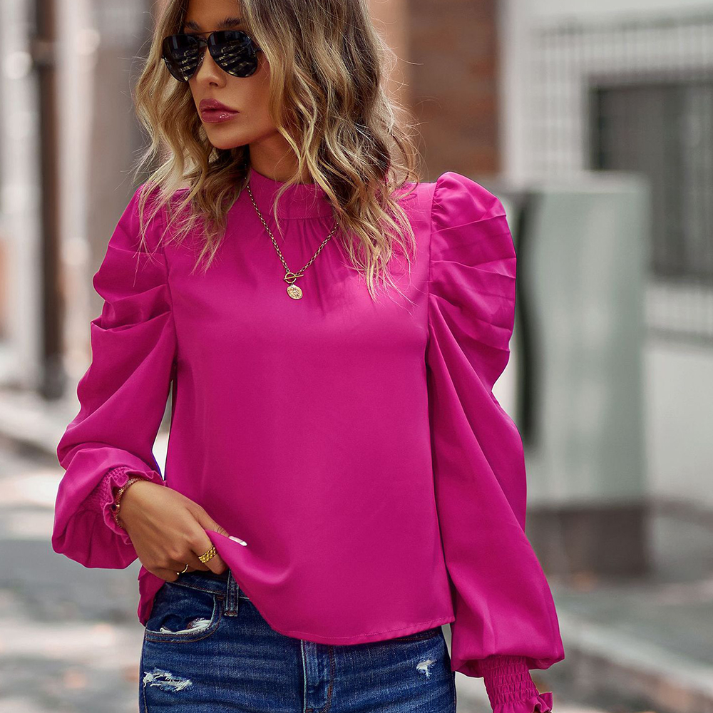 Koszulka damska z bufiastymi rękawami