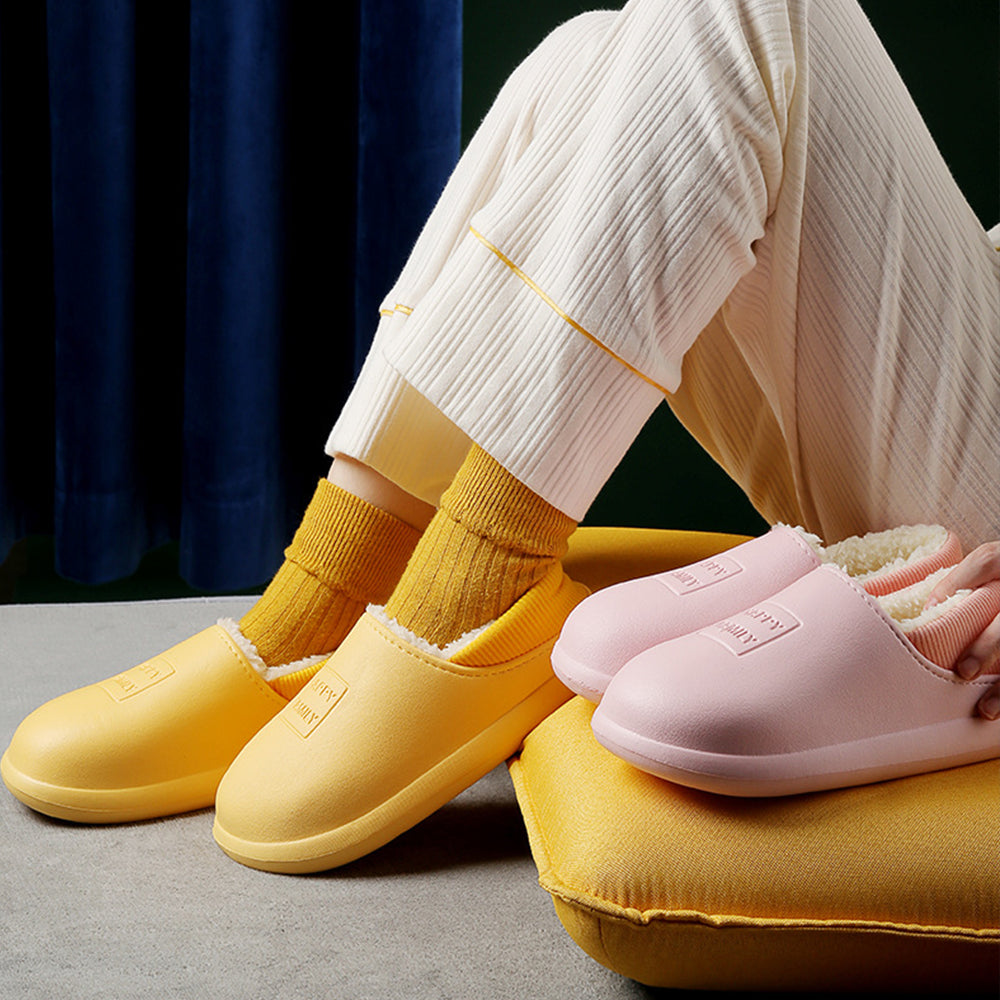 Glückbox™ 2022 Herbst Winter neue wasserdichte weiche und samtige Hausschuhe mit Absatz