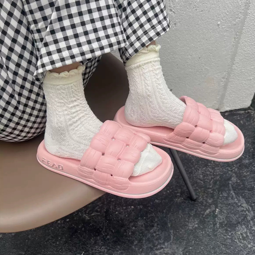 Lodowylabedz Letnie damskie antypoślizgowe miękkie dno domowe kapcie