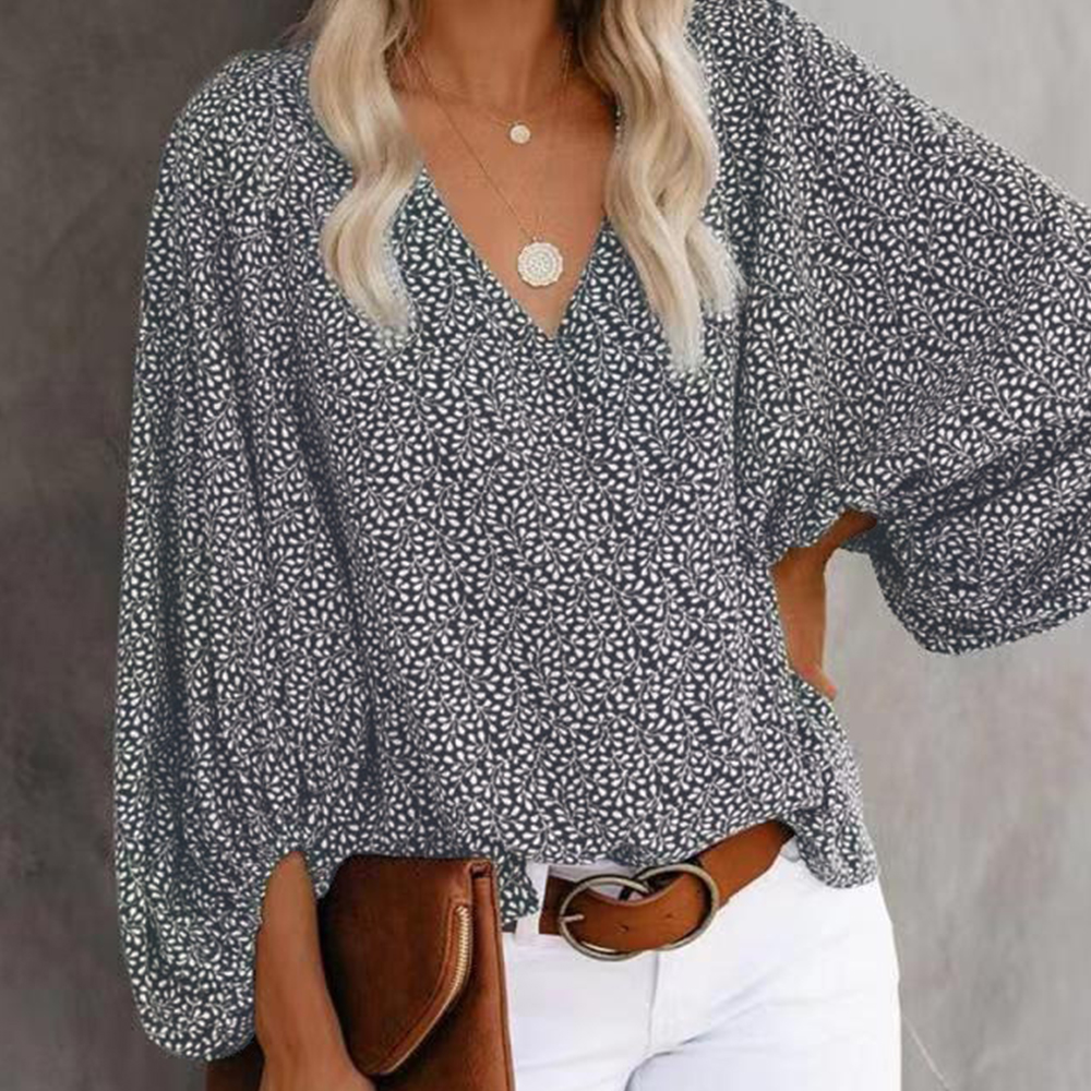 Lodowylabedz™ 2023 nowy top z rękawami typu lampion z dekoltem w serek