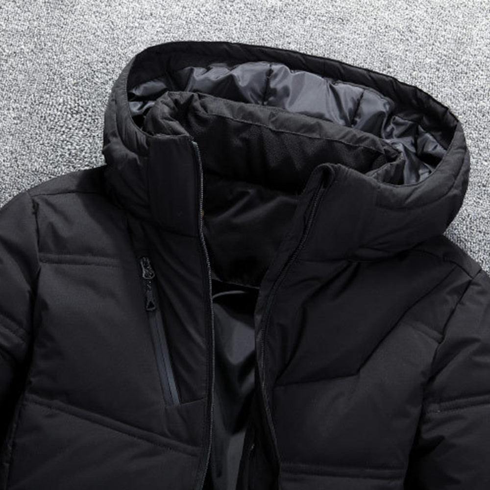 Lodowylabedz Męska ocieplana anorak o dopasowanym kroju z kapturem