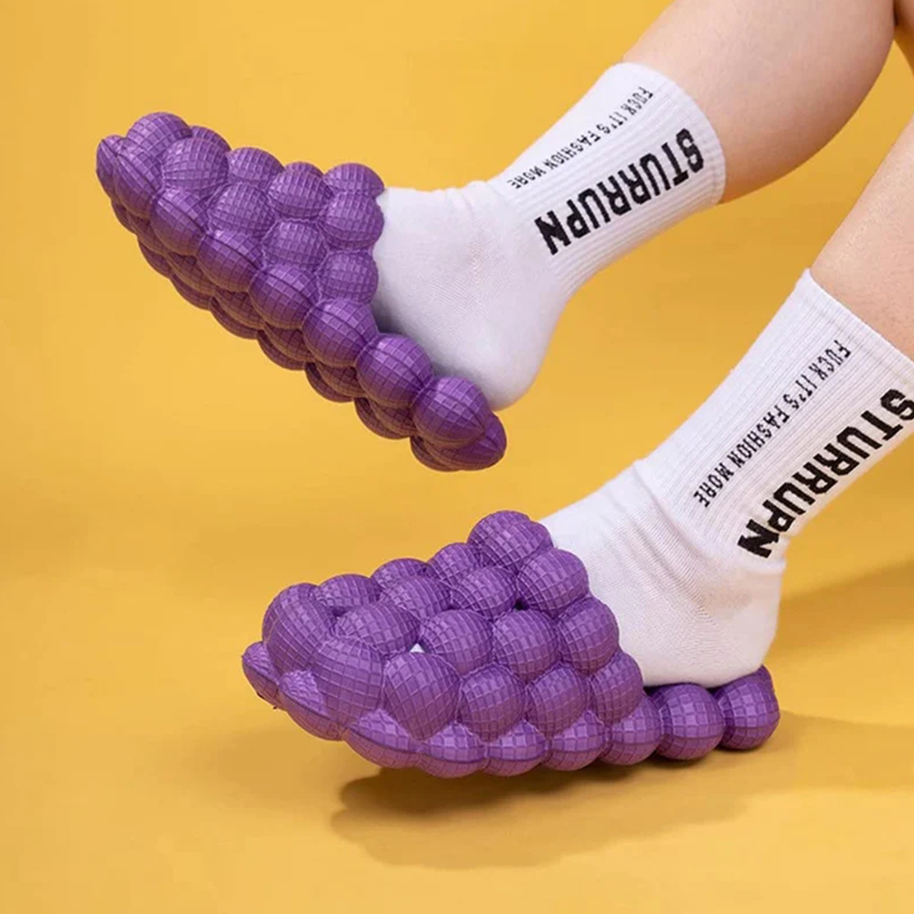 Lodowylabedz Bąbelkowe klapki do masażu dla par Kolorowe zjeżdżalnie bąbelkowe