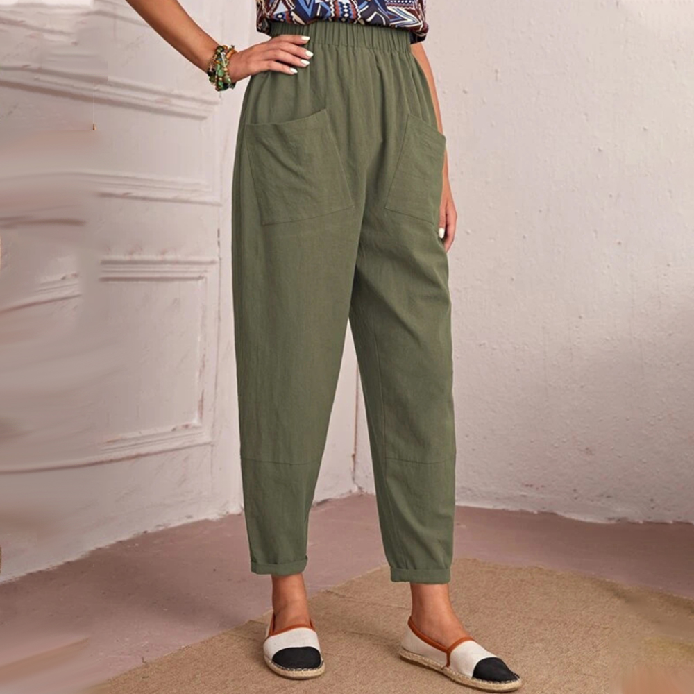 Lodowylabedz Wiosna i lato 2023 przewiewne spodnie z bawełny i lnu