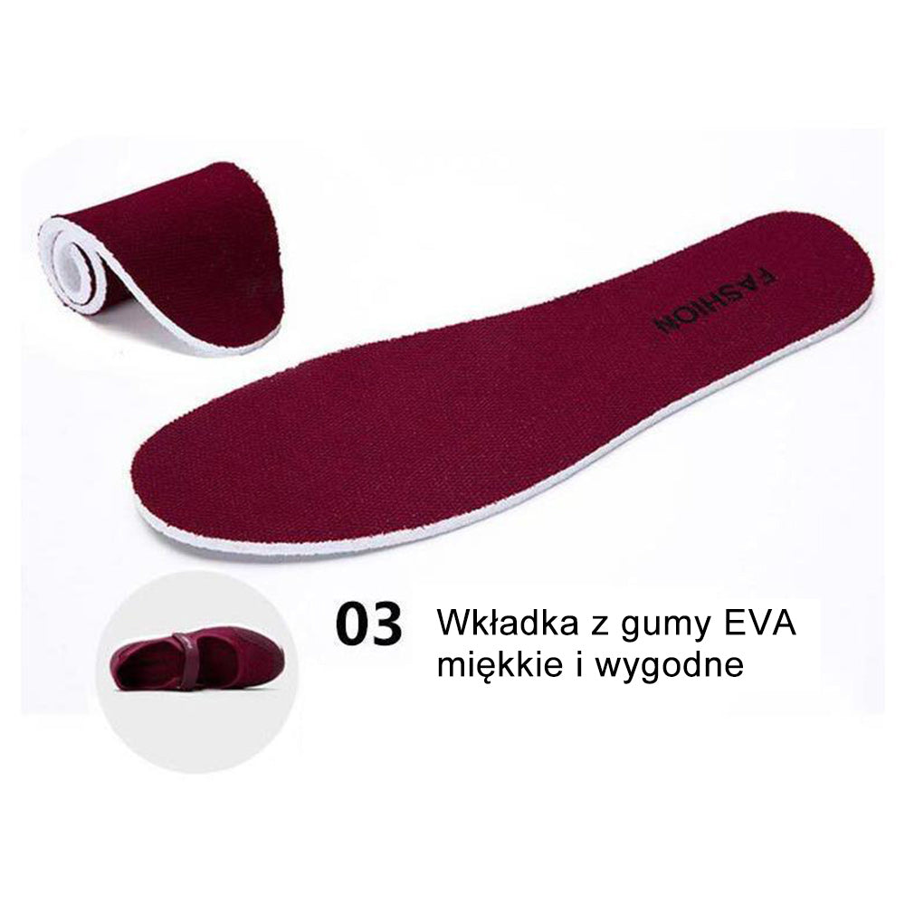 Polska moda damska Wygodne, oddychające, rozciągliwe buty na co dzień