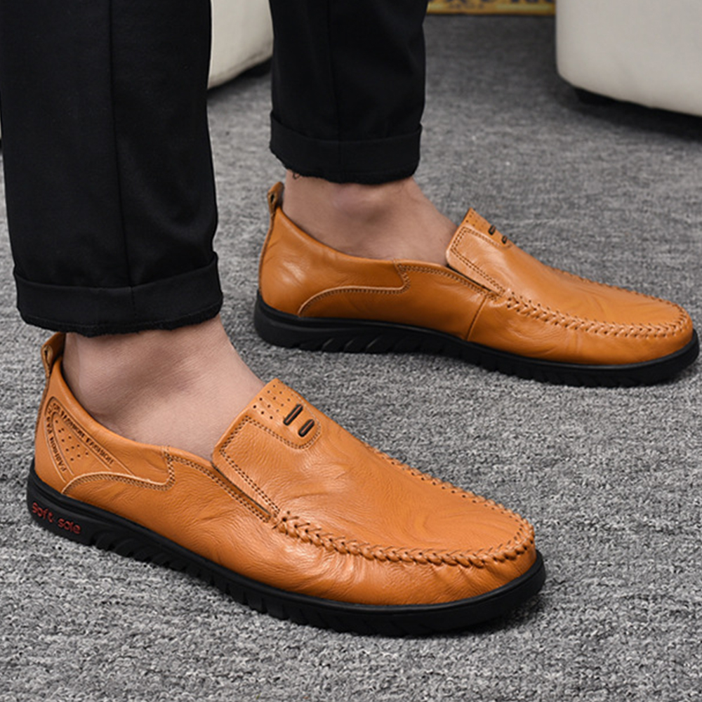 Lumbresueo Mocasines casuales de moda británica Mocasines sin cordones