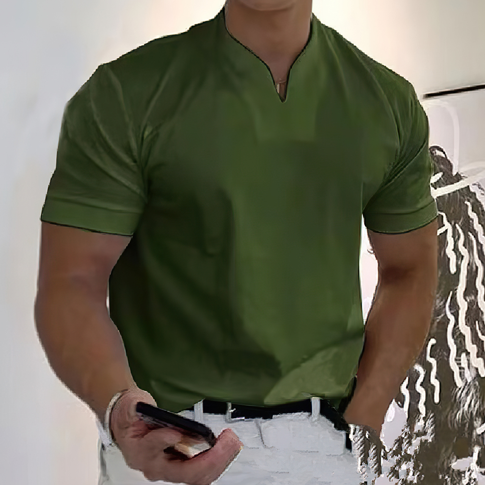 Lodowylabedz™ Biznesowa męska koszulka fitness z krótkim rękawem