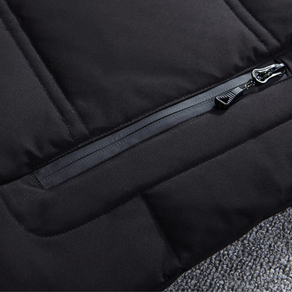 Lodowylabedz Męska ocieplana anorak o dopasowanym kroju z kapturem