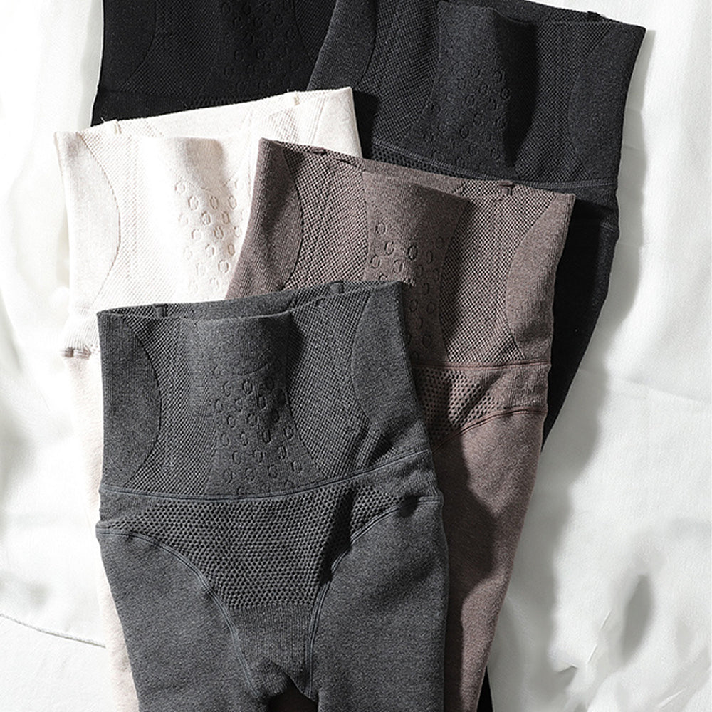 Jesienne i zimowe nowe damskie wysokiej talii brzuch jednokolorowe ciepłe rajstopy