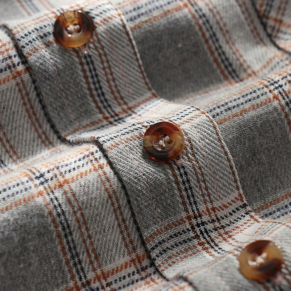 Lodowylabedz Jesienna nowa damska kurtka z kapturem i koszulą w kratę