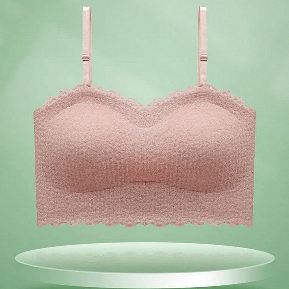 Bez ramiączek koronkowa bezszwowa bielizna lateksowa