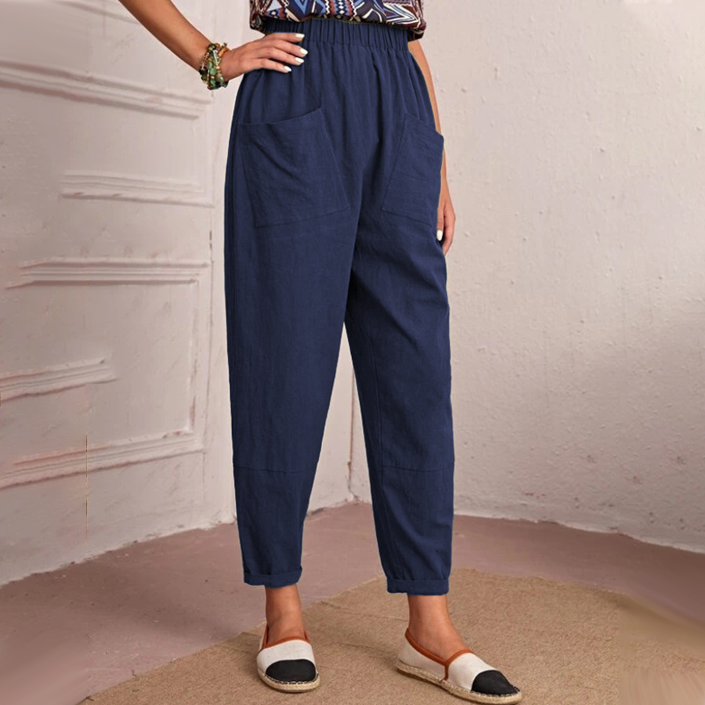 Lodowylabedz Wiosna i lato 2023 przewiewne spodnie z bawełny i lnu