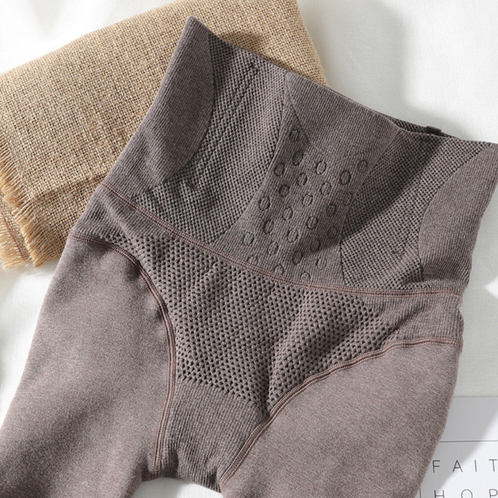 Jesienne i zimowe nowe damskie wysokiej talii brzuch jednokolorowe ciepłe rajstopy