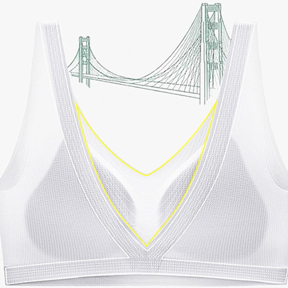 Ultracienki biustonosz lateksowy push-up bez stalowego pierścienia